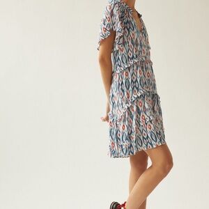 Anthropologie Robin Tiered Mini Dress